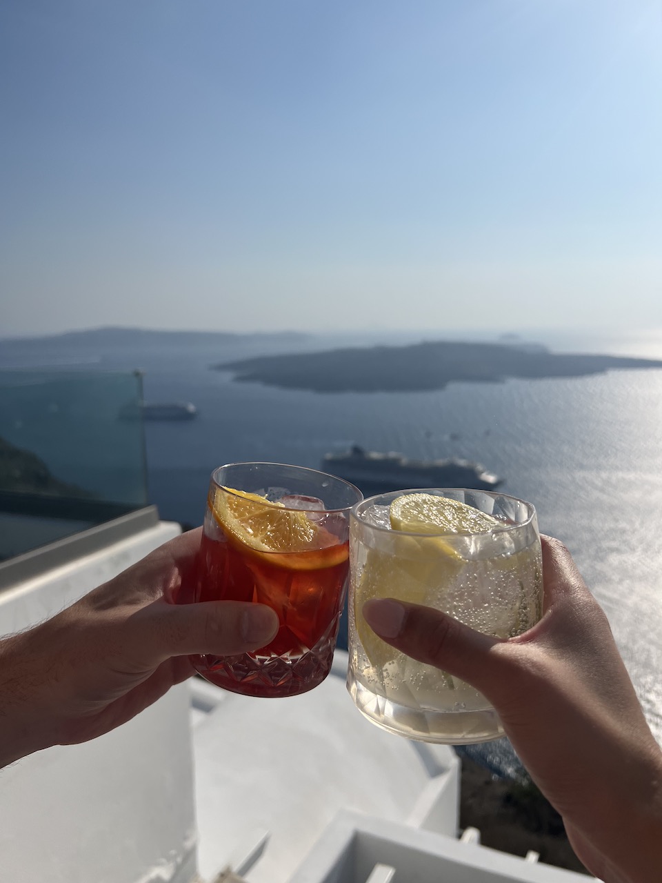 caldera view, Santorini, Fira, greek islands 